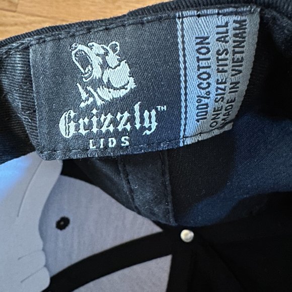 NWT Grizzly Lids Swordfish Black Hat - Picture 10 of 10